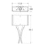 Carlyle Vertex Linen Wall Sconce - Diagram
