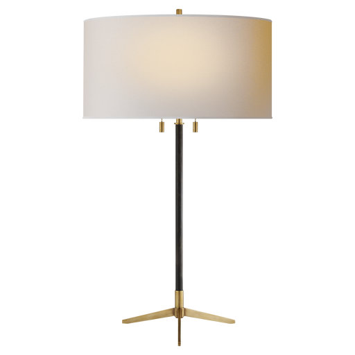 Caron Table Lamp - Bronze with Antique Brass