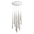 Load image into Gallery viewer, Cascade 15-Light LED Round Chandelier - Polished Nickel Finish