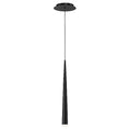 Load image into Gallery viewer, Cascade Etched Glass 19" Mini Pendant Light - Black