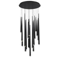 Load image into Gallery viewer, Cascade 21-Light LED Round Chandelier - Black Finish