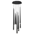 Load image into Gallery viewer, Cascade 9-Light LED Round Chandelier - Black Finish