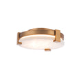 Load image into Gallery viewer, Catalonia Small LED Flush Mount - Aged Brass Finish