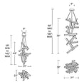 Load image into Gallery viewer, Chaos Vertical Pendant Light - Diagram