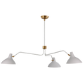 Load image into Gallery viewer, Charlton Large Triple Arm Chandelier - White Finish