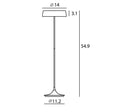 Load image into Gallery viewer, China LED Floor Lamp - Diagram