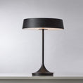 Load image into Gallery viewer, China LED Table Lamp - Matte Black Shade