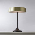 Load image into Gallery viewer, China LED Table Lamp - Matte Brass Finish
