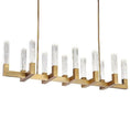 Load image into Gallery viewer, Cinema Linear Suspension Light - Aged Brass Finish