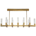 Load image into Gallery viewer, Cinema Linear Suspension Light - Aged Brass Finish