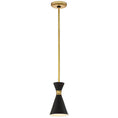 Load image into Gallery viewer, Conic Mini Pendant - Honey Gold with Black Finish