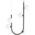 Load image into Gallery viewer, Contour LED 5 Light Pendant - Brushed Bronze Finish