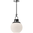 Load image into Gallery viewer, Copperfield Small Pendant - Chrome Opal Glass