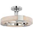 Load image into Gallery viewer, Covet Medium Ring Semi-Flush Mount Polished Nickel Finish