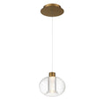 Load image into Gallery viewer, Crater LED Mini Pendant - Aged Brass Finish