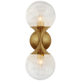 Load image into Gallery viewer, Cristol Small Double Sconce - Hand-Rubbed Antique Brass Finish