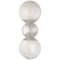 Load image into Gallery viewer, Cristol Small Double Sconce - Polished Nickel Finish