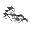 Load image into Gallery viewer, Cubix 7-Light LED Flush Mount - Satin Black Finish