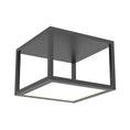 Load image into Gallery viewer, Cubix Single Medium LED Flush Mount - Satin Black Finish