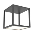 Load image into Gallery viewer, Cubix Single Large LED Flush Mount - Satin Black Finish