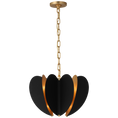 Load image into Gallery viewer, Danes Small Chandelier - Matte Black/Gild Finish