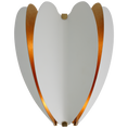 Load image into Gallery viewer, Danes Small Sconce - Matte White/Gild Finish