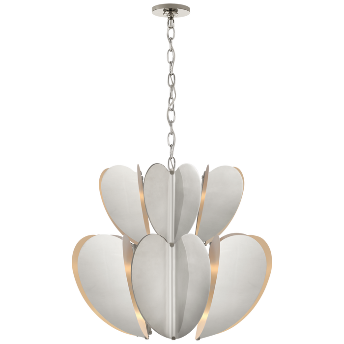Danes Two Tier Chandelier - Polished Nickel Finish