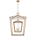 Load image into Gallery viewer, Darlana Extra Large Double Cage Lantern - Gilded Iron Finish