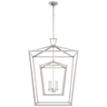 Load image into Gallery viewer, Darlana Extra Large Double Cage Lantern - Polished Nickel Finish