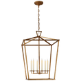 Load image into Gallery viewer, Darlana Extra Large Lantern - Gilded Iron Finish