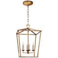 Load image into Gallery viewer, Darlana Small Lantern - Gilded Iron Finish