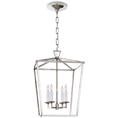 Load image into Gallery viewer, Darlana Small Lantern - Polished Nickel Finish