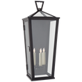 Load image into Gallery viewer, Darlana Large Tall 3/4 Wall Lantern - Bronze Finish