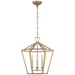 Darlana Medium Hexagonal Lantern - Antique-Burnished Brass Finish
