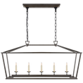 Load image into Gallery viewer, Darlana Medium Linear Lantern - Aged Iron Finish
