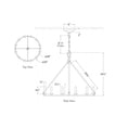 Load image into Gallery viewer, Darlana Medium Single Ring Chandelier - Diagram