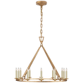 Load image into Gallery viewer, Darlana Medium Single Ring Chandelier - Gilded Iron Finish