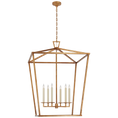 Load image into Gallery viewer, Darlana XXL Lantern - Gilded Iron Finish