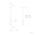 Load image into Gallery viewer, Devotion LED Mini Pendant Light - Diagram