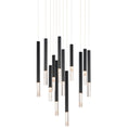 Load image into Gallery viewer, Diaphane LED 12-Light Pendant - Black Finish