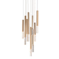 Load image into Gallery viewer, Diaphane LED 9-Light Pendant - Gold Finish
