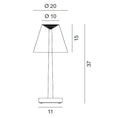 Load image into Gallery viewer, Dina Plus Rechargeable Table Lamp