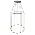 Load image into Gallery viewer, Dora P12 with Ring Multi-Light Pendant - Brass Finish