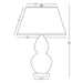 Double Gourd Lucite Table Lamp - Large Amethyst Spec