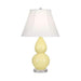 Double Gourd Lucite Table Lamp - Small Butter