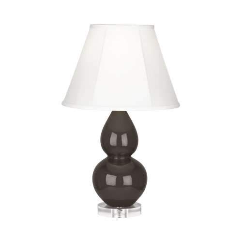 Double Gourd Lucite Table Lamp - Small Coffee