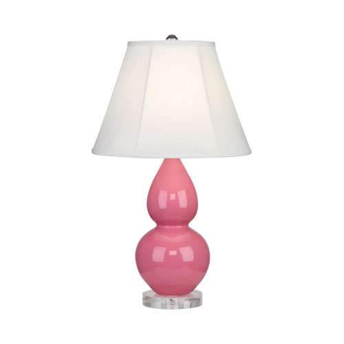 Double Gourd Lucite Table Lamp - Small Schiaparelli Pink