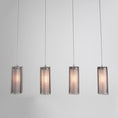 Load image into Gallery viewer, Downtown Mesh Linear Suspension Light - Metallic Beige Silver/Frosted Glass