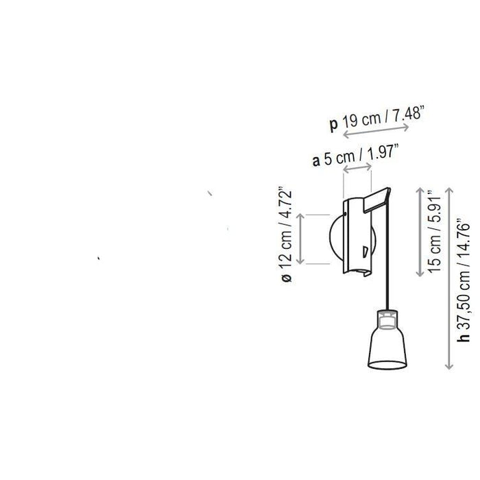 Drip Hanging Wall Light - Diagram