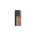 Load image into Gallery viewer, Dusk Small LED Outdoor Wall Sconce - Black Finish Dark Walnut